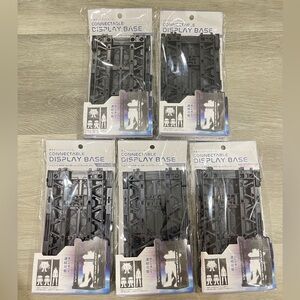 Lot of 5 Gundam Display Cage Base Yamada DAISO Japan Connectible 17cm/6.6in New